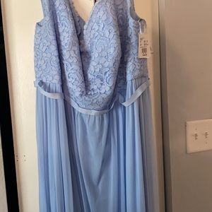 David’s Bridal Lace & Mesh Bridesmaid Gown, Sz 22